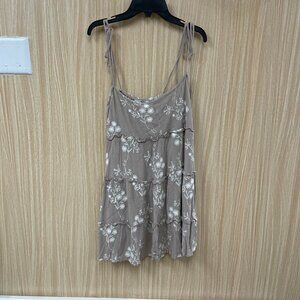 Speechless Beige Floral Dress Size L